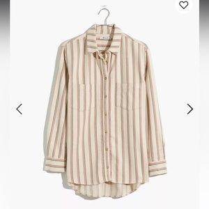 Madewell Flannel Sunday Shirt in Claxton Stripe